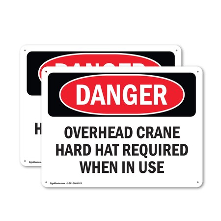 Signmission 12 in Height, 18 in Width, Aluminum, Rectangle OS-2PACK-DS-A-1218-L-1773